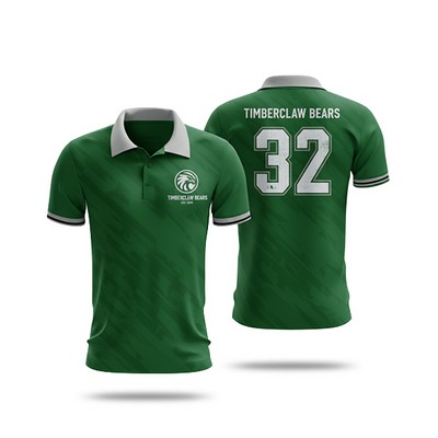 Sublimation Flashed V Short Sleeve Polo - Men, Women, Kids